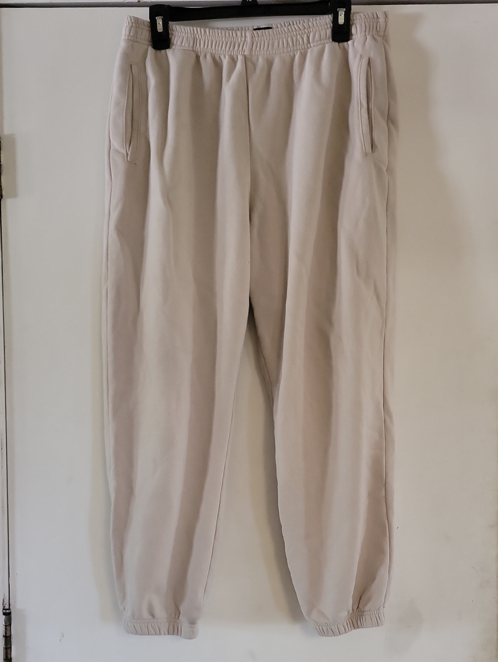 Men's GAP Casual Elastic-Waist Beige Jogger Pants